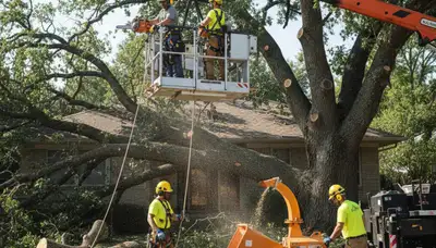 Emergency tree removal crew serving storm damage in Oshkosh, WI