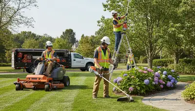 Arbor Tree Care tree service crew in Oshkosh, WI providing professional lawn and tree care