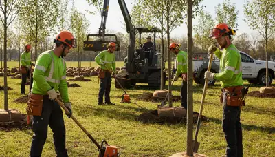 Tree planting service in Oshkosh, WI for healthy growth and proper site conditions