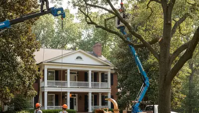 Tree service crew in Oshkosh, WI providing professional tree removal and trimming services