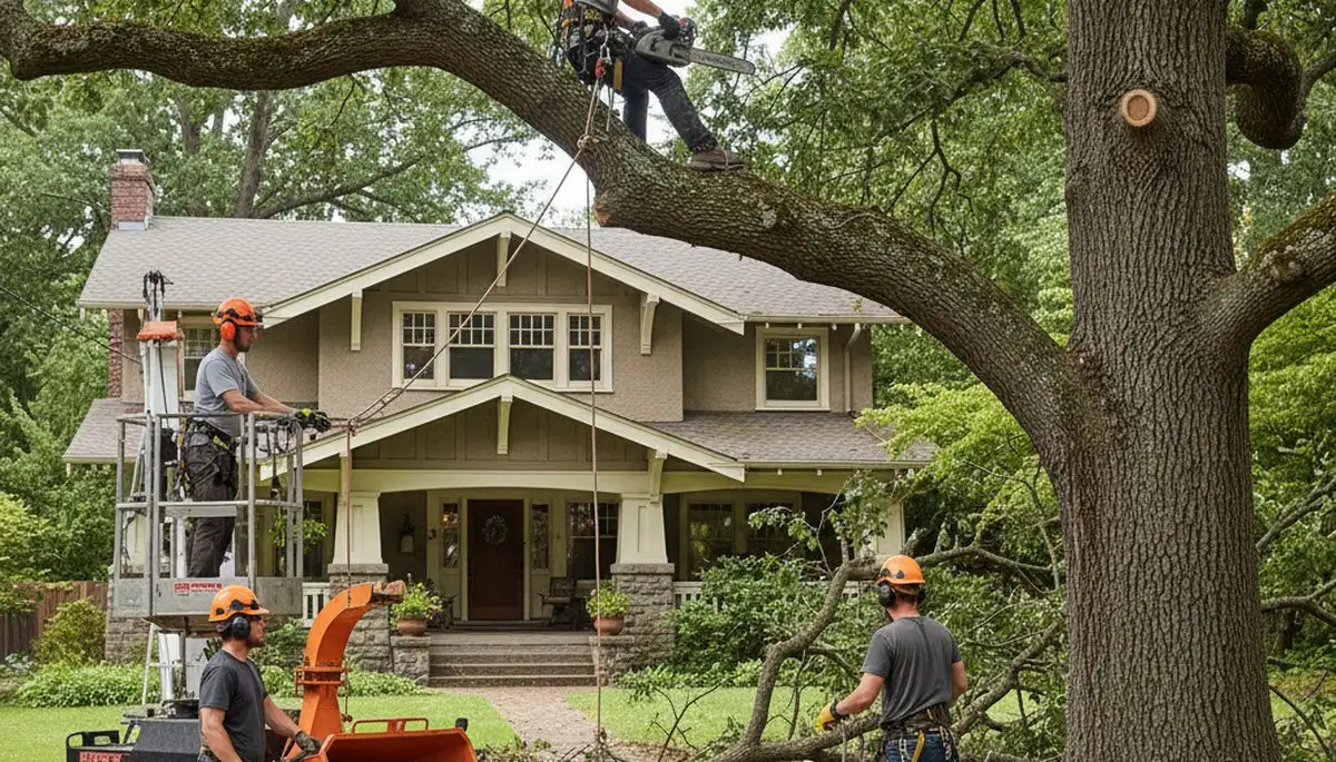 Tree removal crew in Oshkosh, WI providing professional tree service for local properties