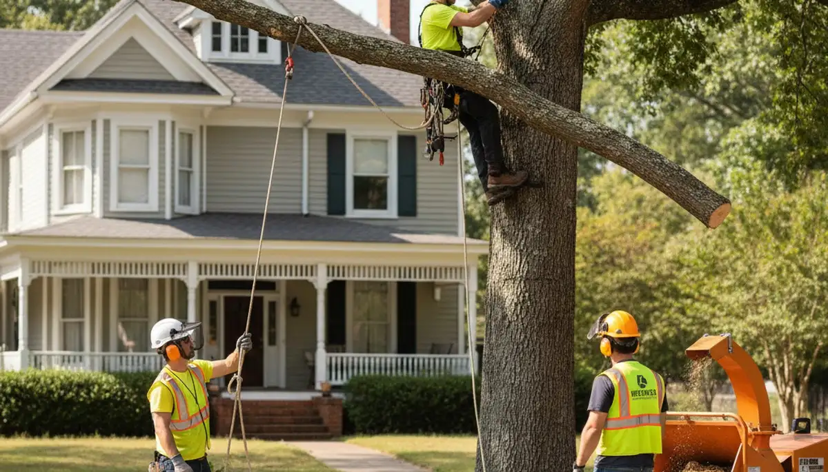 Tree service crew providing tree removal in Oshkosh, WI