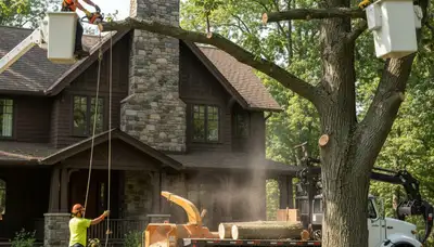 Professional tree removal service in Oshkosh, WI for safe, efficient residential and commercial work
